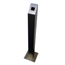 CDVI RPSS Stainless Post, Angled Top, UK Back Box Cut-Out - 100 x 100 x 1000mm